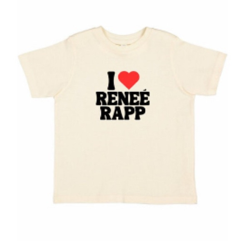 NWT 'I Love René Rapp' T-Shirt - fits an Adult S